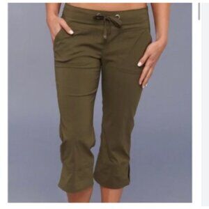 Capri Prana chocolate brown Hiking Bermuda size M ,Made in USA ,Outdoor camping